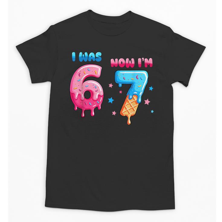 I Was 6 Now I'm 7 Birthday Baseball Drip For Boys Kid Unisex T-Shirt