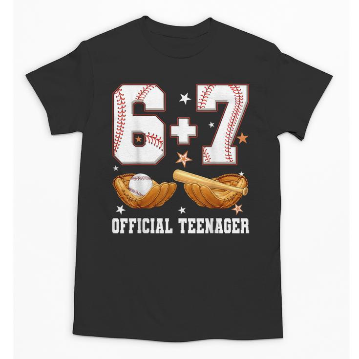 67 13 Year Old Official Teenager Baseball Boy 13th Birthday Unisex T-Shirt