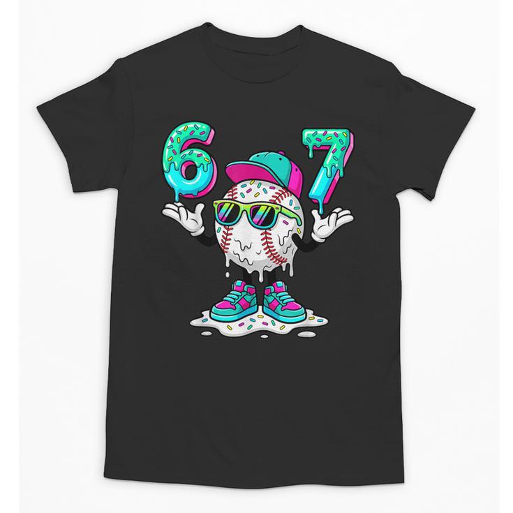 67 Meme Six Seven 6 7 Meme Baseball Drip Unisex T-Shirt
