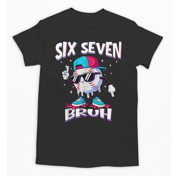 67 Meme Six Seven Baseball Ice Cream Drip Girls Boys Unisex T-Shirt