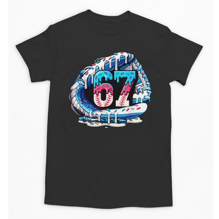 67 Meme Slang Baseball Glove Drip Ice Cream Six Seven 6 7 Unisex T-Shirt