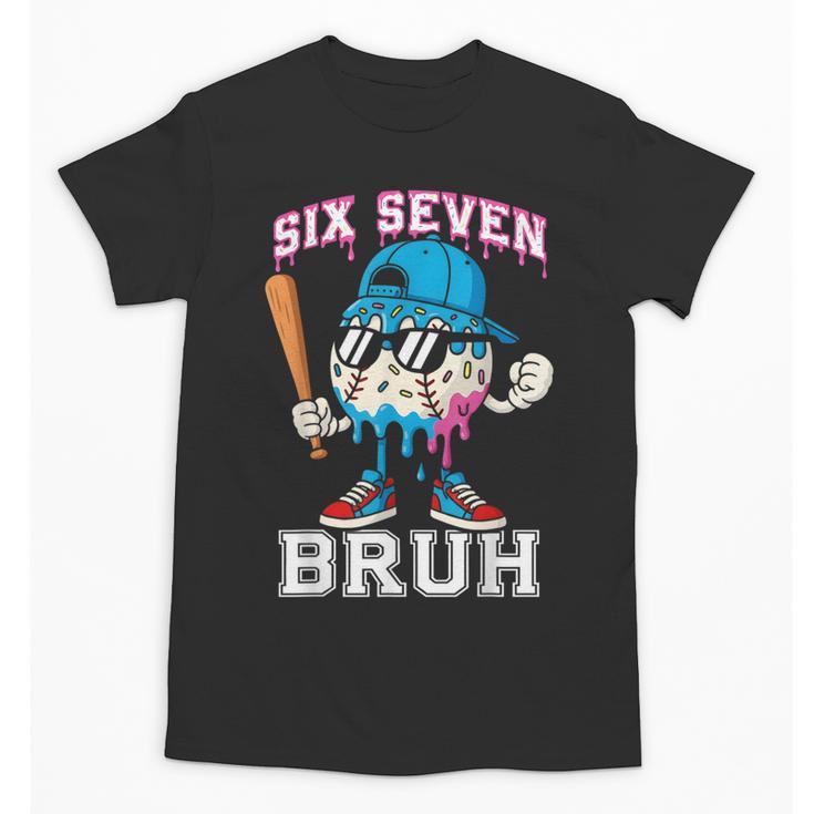 67 Six Seven Baseball Ice Cream Drip Number 67 Player Unisex T-Shirt