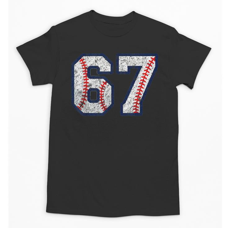 67 Sports Meme – Baseball Number 6 7 Unisex T-Shirt
