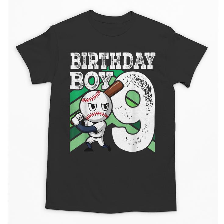 9th Birthday Baseball Birthday Party 9th Birthday Boy Unisex T-Shirt