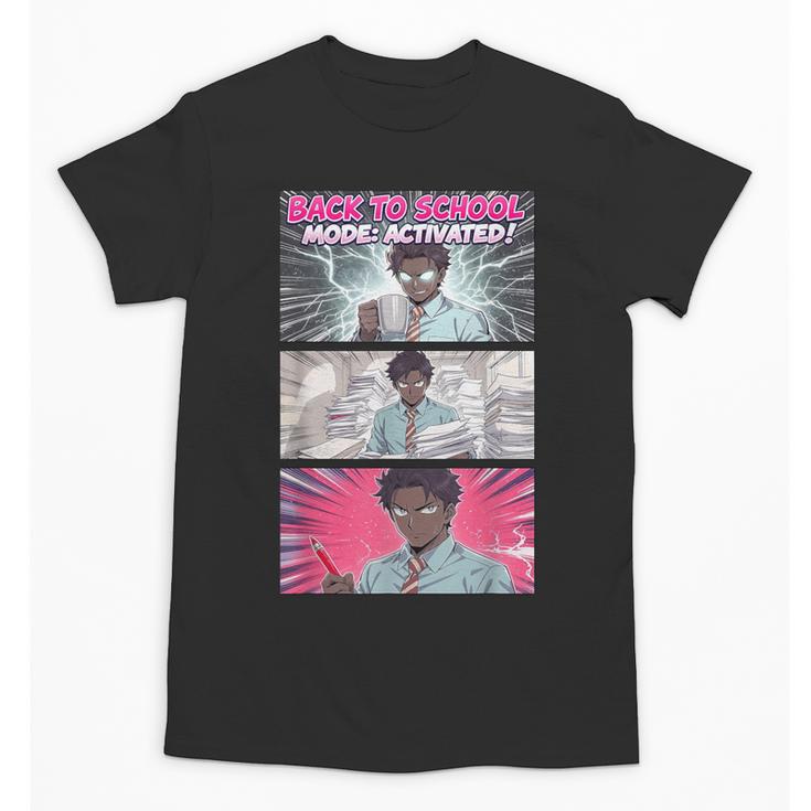 Back To School Anime Boys Student Girl Manga Kawaii Taecher Unisex T-Shirt