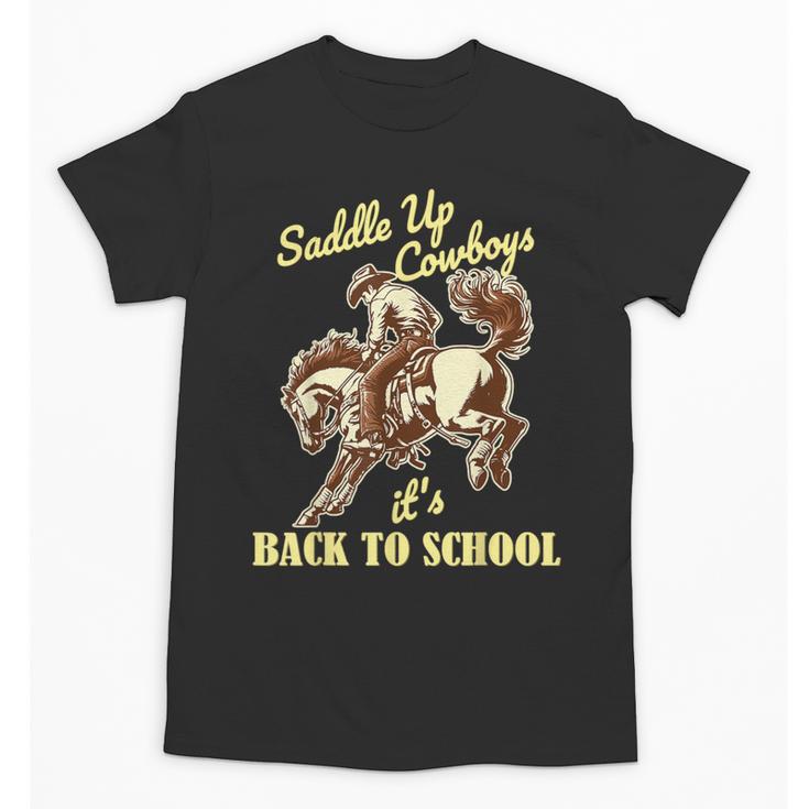 Back To School Cowboy Rodeo Country Western Saddle Up Boys Unisex T-Shirt