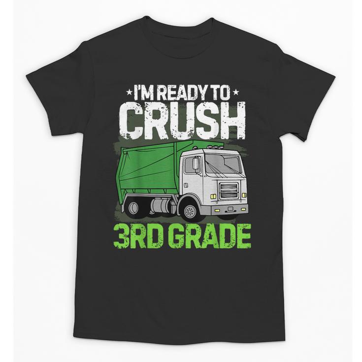 Back To School First Day Of 3rd Grade Garbage Truck Boys Unisex T-Shirt