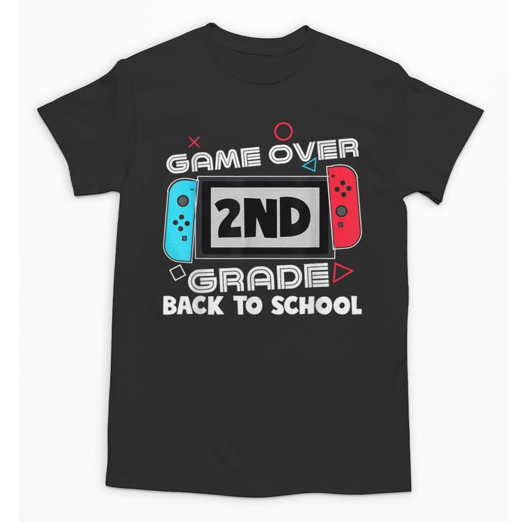 Back To School Game Over 2nd Grade Gamer Kids Boys Unisex T-Shirt
