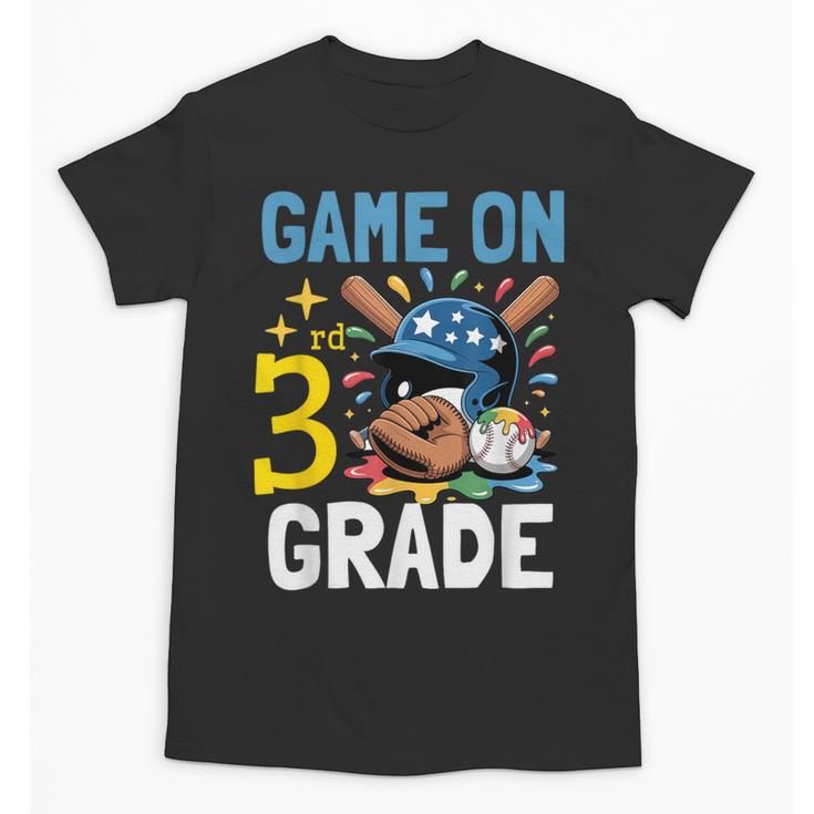 Back To School Game On Third Grade Baseball First Day Boys Unisex T-Shirt