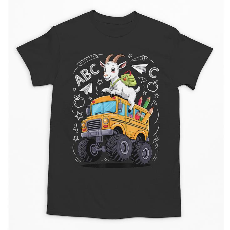 Back To School Goat School Bus 100 Days Of School Unisex T-Shirt