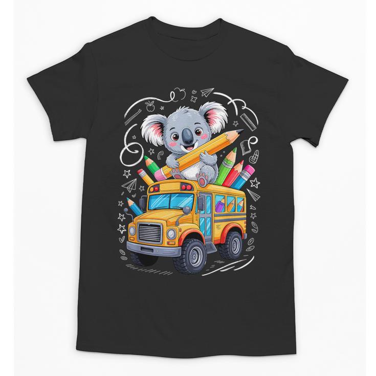 Back To School Koala School Bus 100 Days Of School Unisex T-Shirt