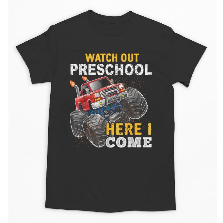 Back To School Preschool Here I Come For Boy Kids Truck Unisex T-Shirt
