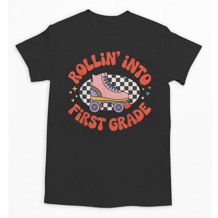 Back To School Rollin Into First Grade Girls Unisex T-Shirt
