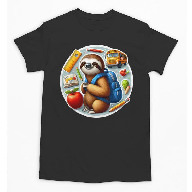 Back To School Sloth Boys Girls Student Kids Lover Child New Unisex T-Shirt