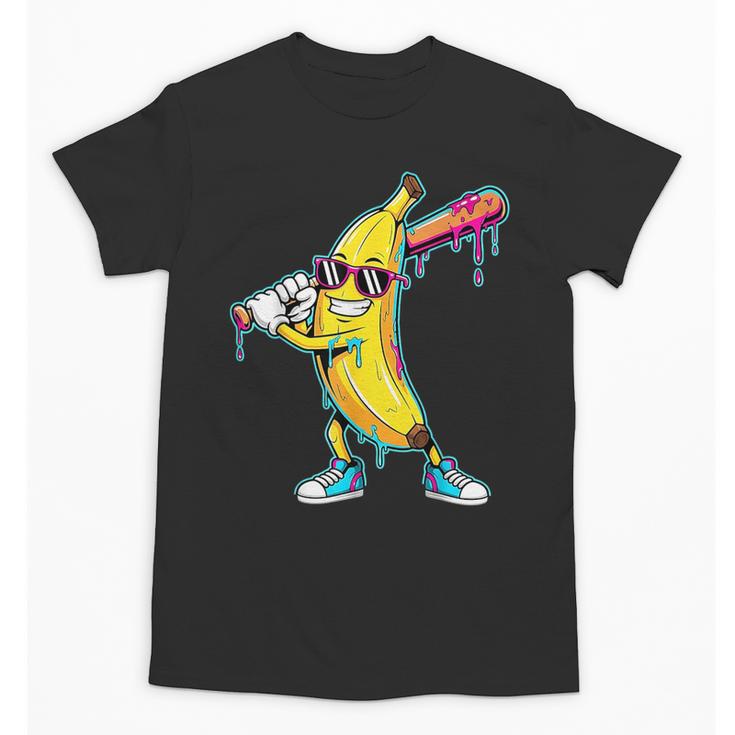 Banana Baseball Drip Kids Youth Boys Girls Unisex T-Shirt