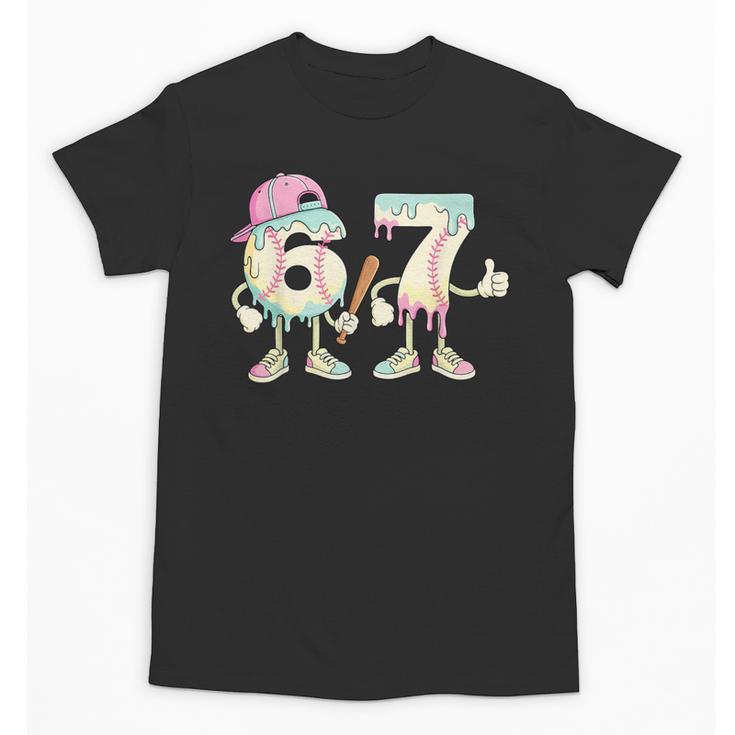 Baseball 67 Dripping Six Seven Drip Meme Ice Cream Boy Unisex T-Shirt