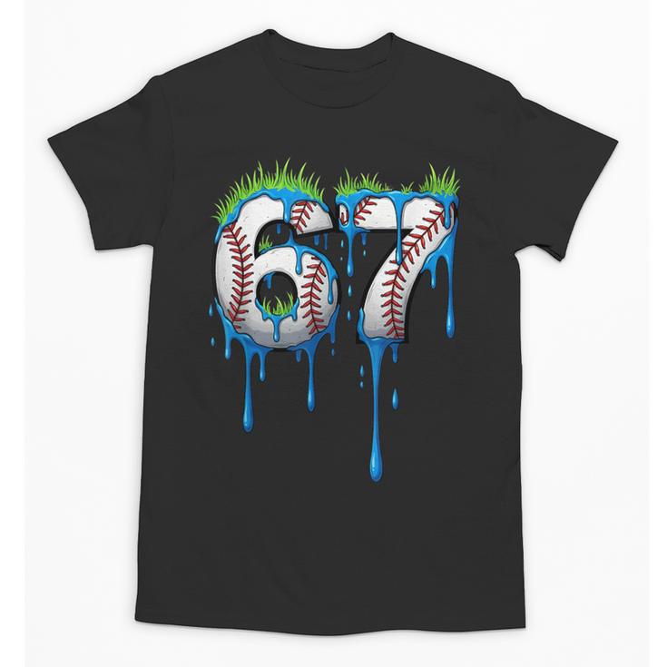 Baseball 67 Six Seven Gen Alpha Meme Blue Drip Boys Unisex T-Shirt