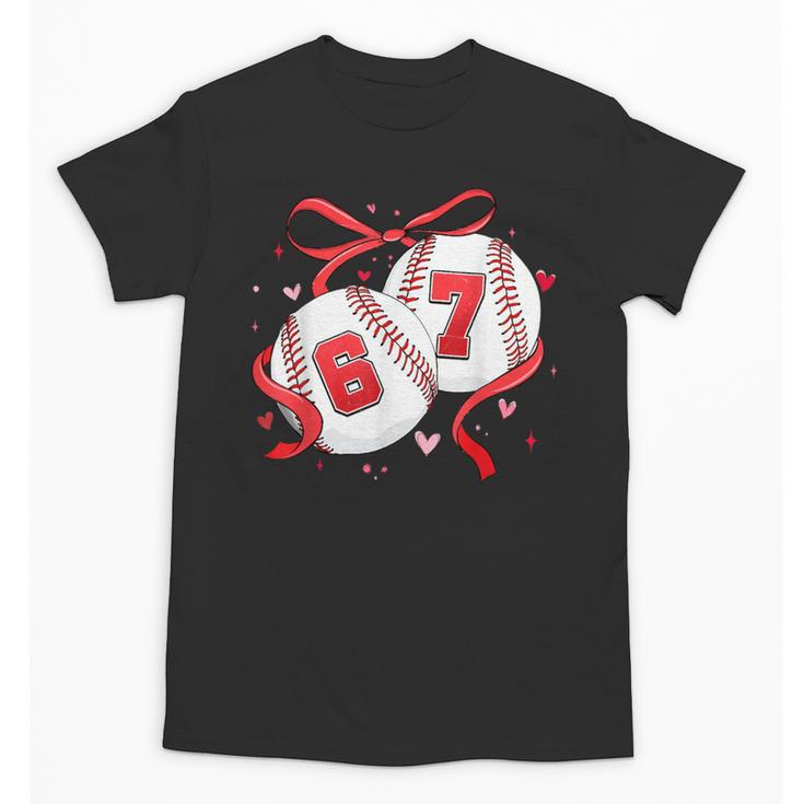 Baseball 67 Six Seven Gen Alpha Meme Valentine's Day Unisex T-Shirt