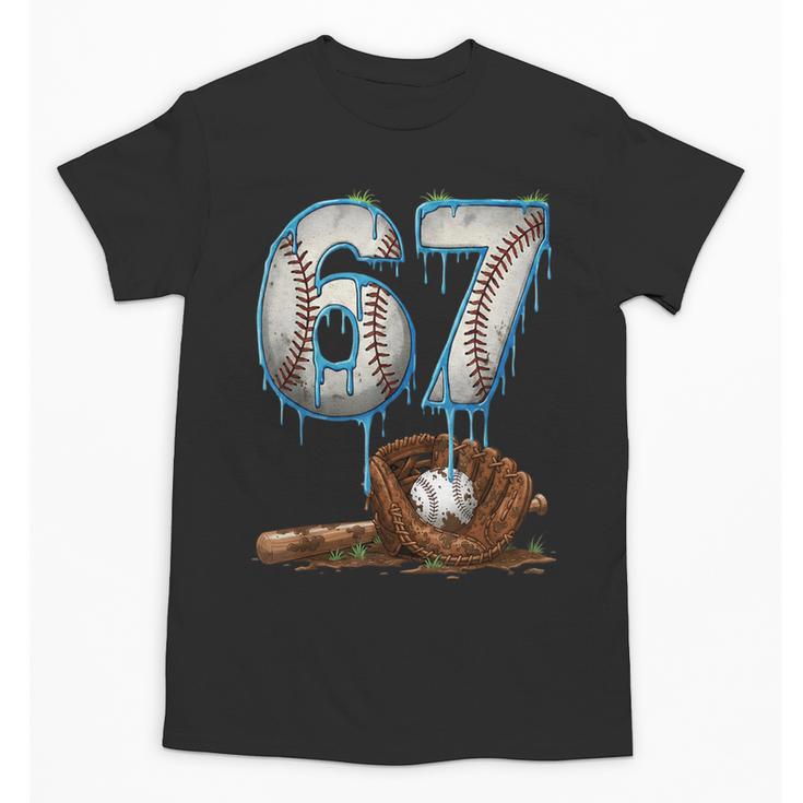 Baseball 67 Six Seven Meme 6-7 Drip Baseball Boys Men Unisex T-Shirt