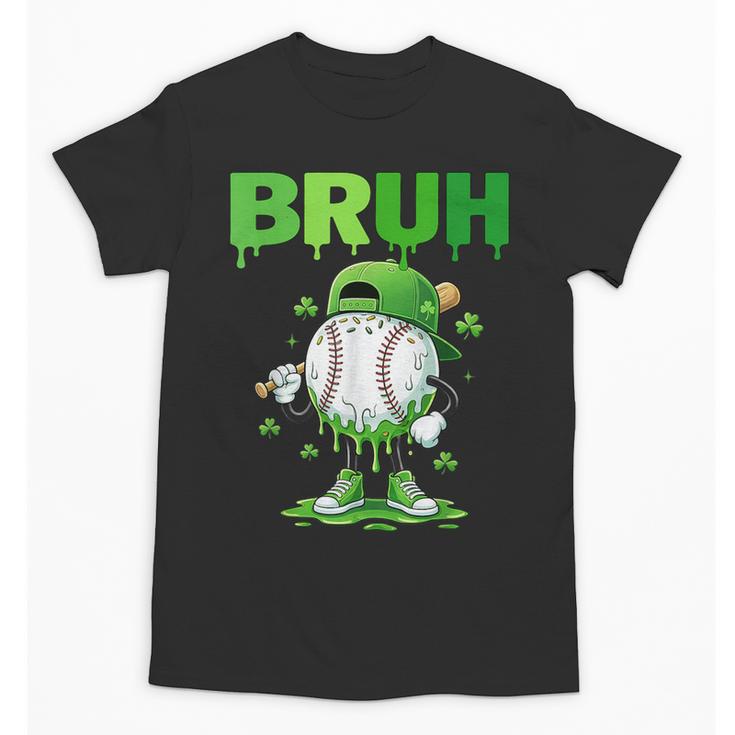 Baseball Bruh Drip Ice Cream Youth Boy St Patricks Day Unisex T-Shirt