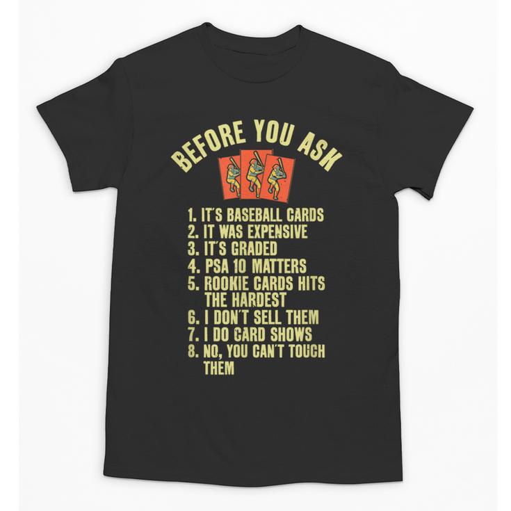 Baseball Card Collector Baseball Card Trading Unisex T-Shirt
