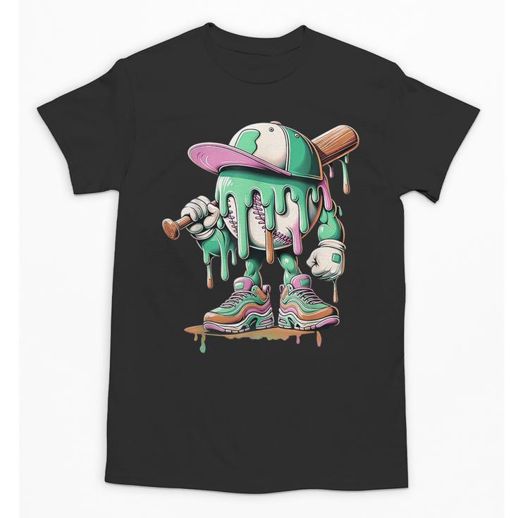 Baseball Drip For Boys Ice Cream Drip Baseball Unisex T-Shirt