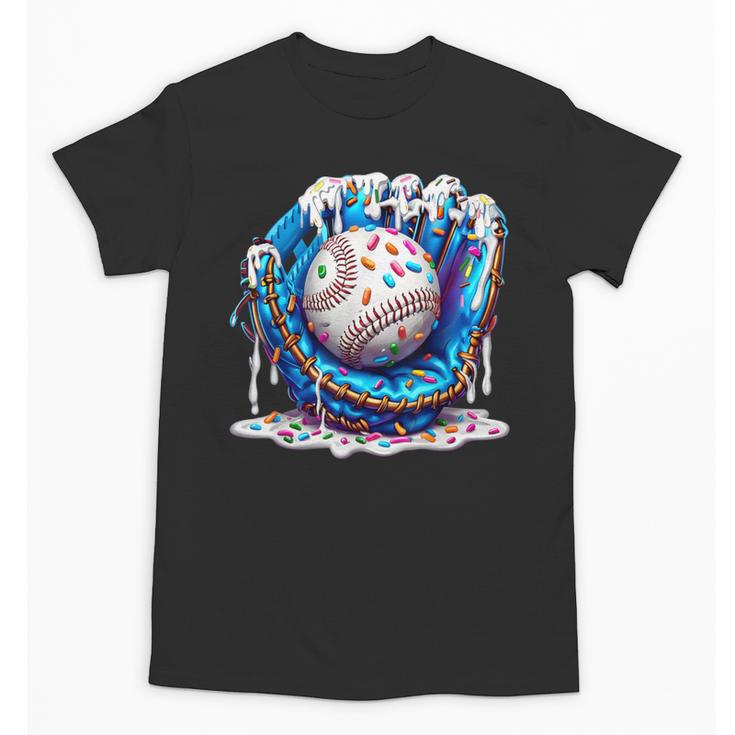 Baseball Drip For Boys Ice Cream Drip Youth Baseball Boys Unisex T-Shirt