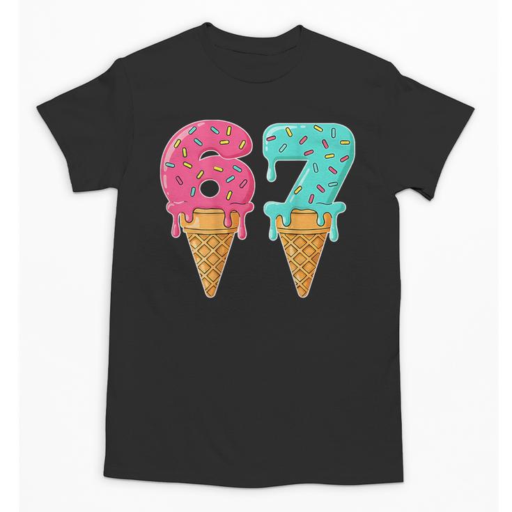 Baseball Drip Ice Cream 67 Baseball Unisex T-Shirt