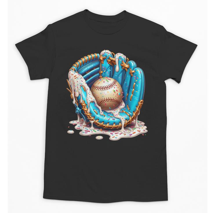 Baseball Drip Ice Cream Sprinkless Glove Boy Kid Unisex T-Shirt