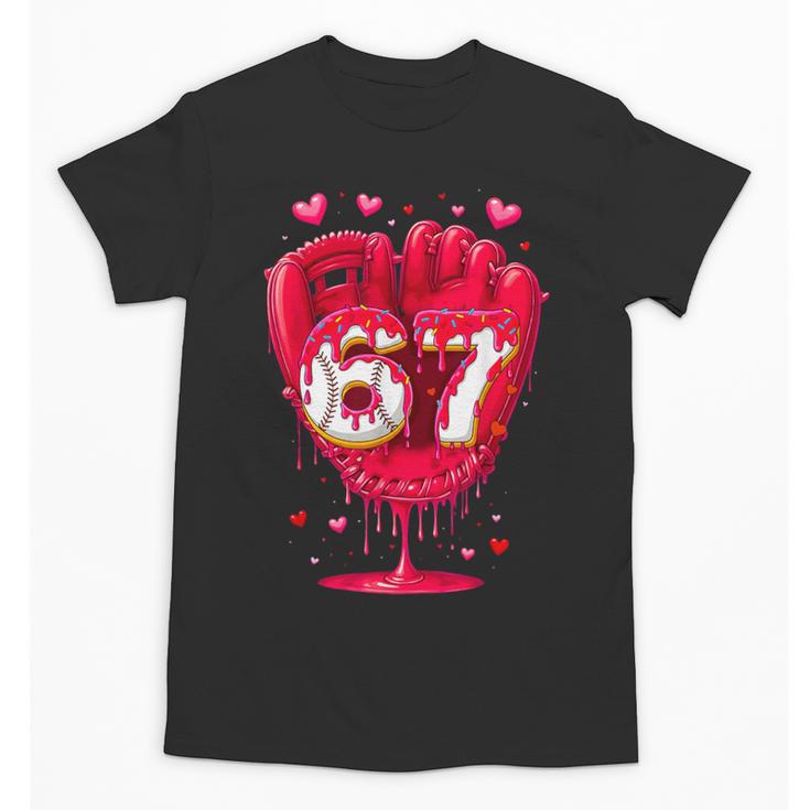 Baseball Drip Ice Cream Valentine Youth Boys Girls Sport Unisex T-Shirt