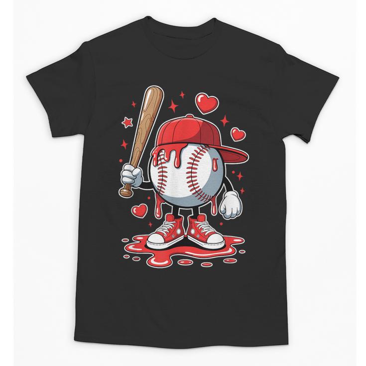 Baseball Drip Icecream Apparel Youth Boy Valentine Unisex T-Shirt