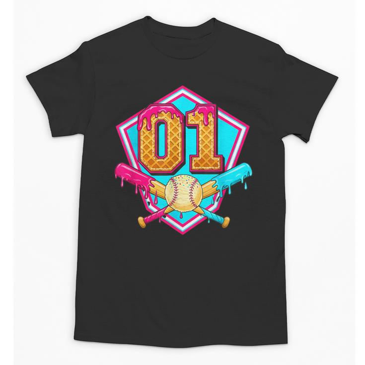 Baseball Drip Jersey Number 1 For Players & 1th Birthday Unisex T-Shirt