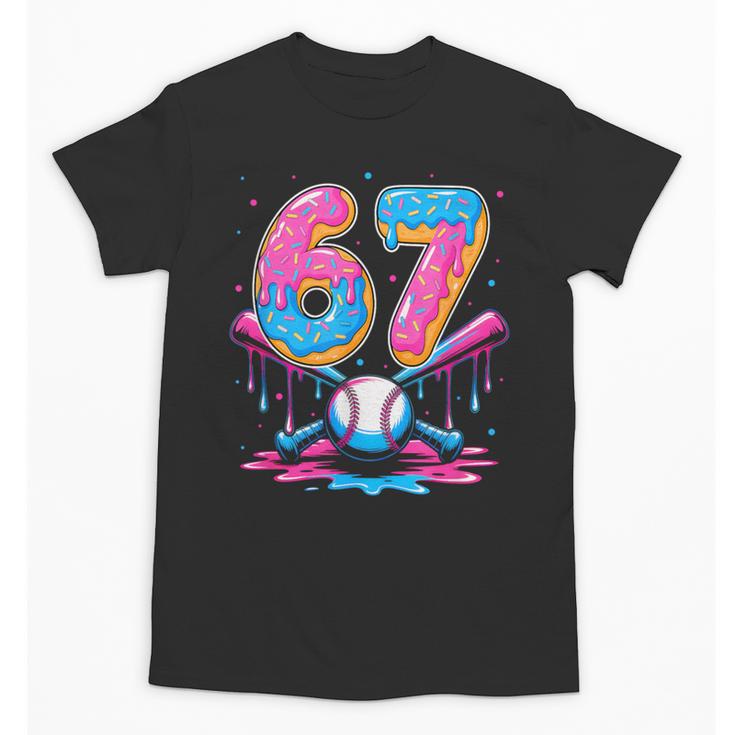 Baseball Drip Number 67 Player 67Th Birthday Baseball Meme Unisex T-Shirt