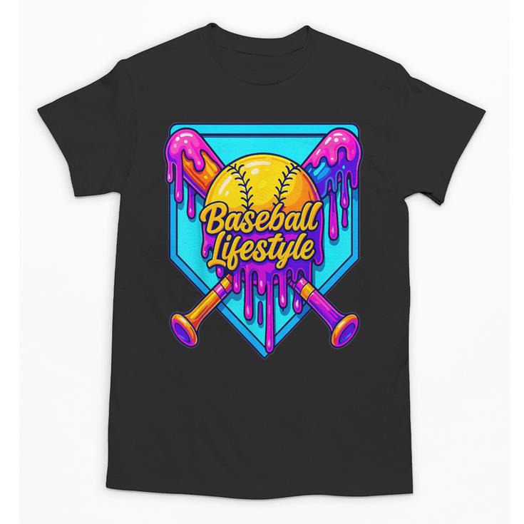 Baseball Drip Outfit Boys Ice Cream Drip Baseball Lifestyle Unisex T-Shirt