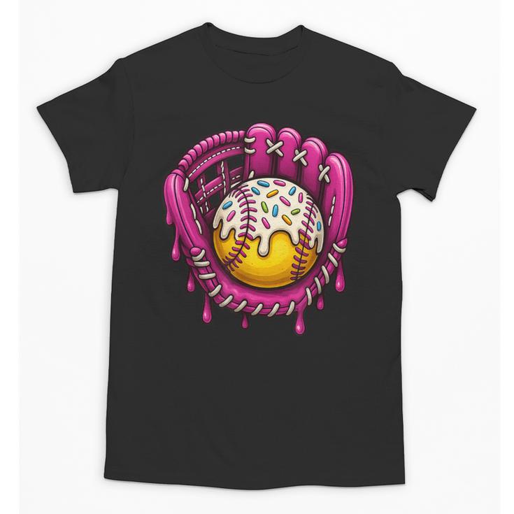 Baseball Drip Pink Glove Respect The Drip Youth Boys Girls Unisex T-Shirt