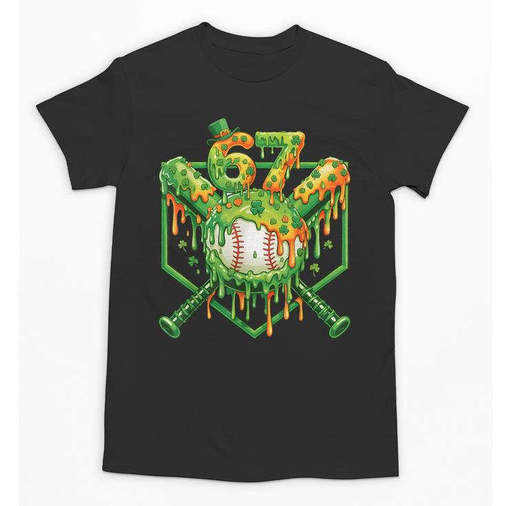 Baseball Drip St Patricks Day Boys Baseball St Patricks Day Unisex T-Shirt