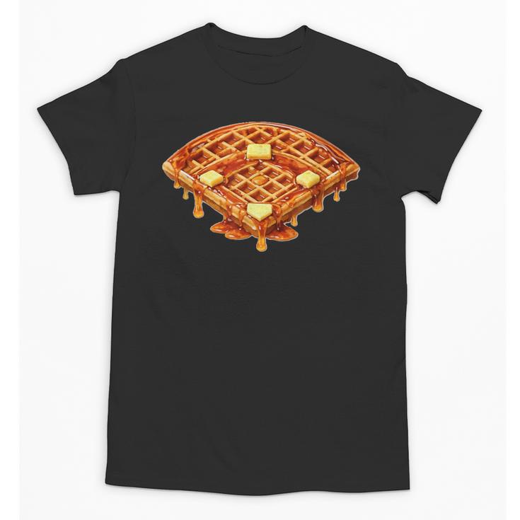 Baseball Dripping Waffle Field Unisex T-Shirt