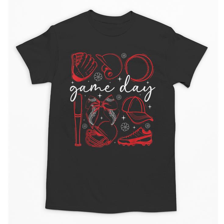 Baseball Game Day Coquette Game Day Baseball Unisex T-Shirt