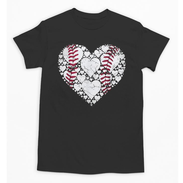 Baseball Heart Love Game Sports Fan Game Day Unisex T-Shirt