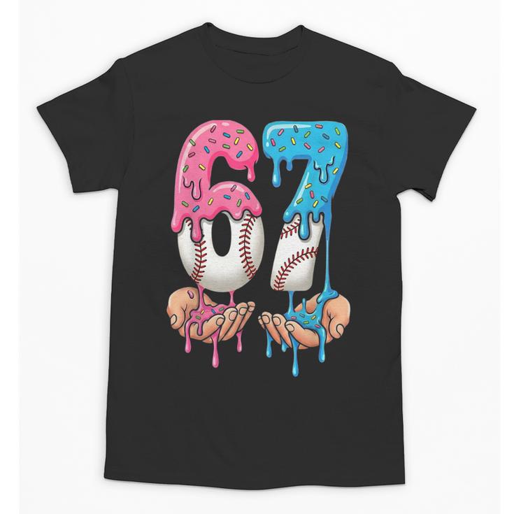 Baseball Ice Cream Drip 67 Hands Six Seven Boys Unisex T-Shirt