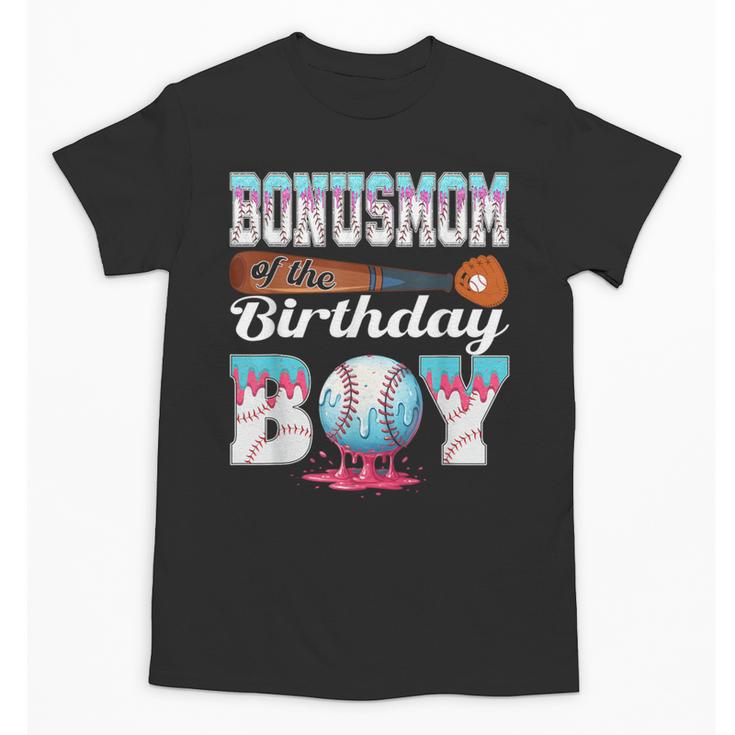 Baseball Ice Cream Drip Bonus Mom Of The Birthday Boy Unisex T-Shirt