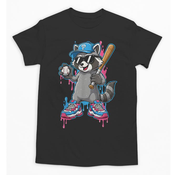 Baseball Ice Cream Drip For Boys And Girls Batter Game Day Unisex T-Shirt