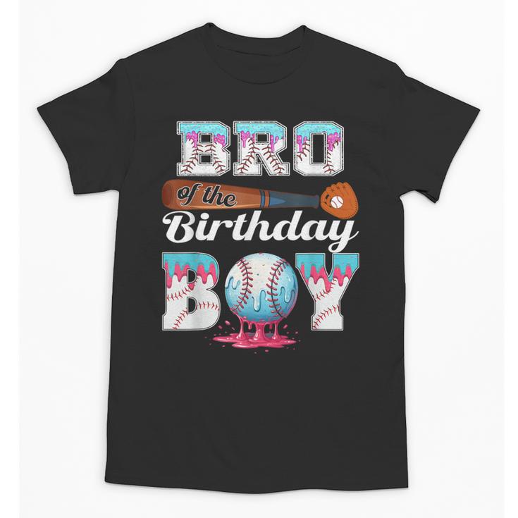 Baseball Ice Cream Drip Bro Of The Birthday Boy Unisex T-Shirt