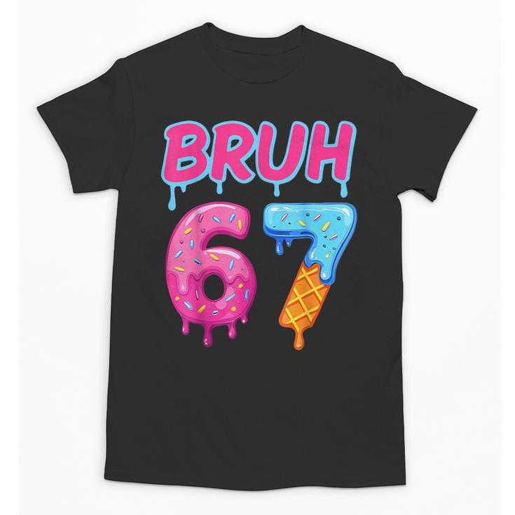 Baseball Ice Cream Drip Number 67 Player Or 67th Birthday Unisex T-Shirt