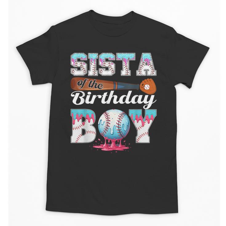Baseball Ice Cream Drip Sista Of The Birthday Boy Unisex T-Shirt