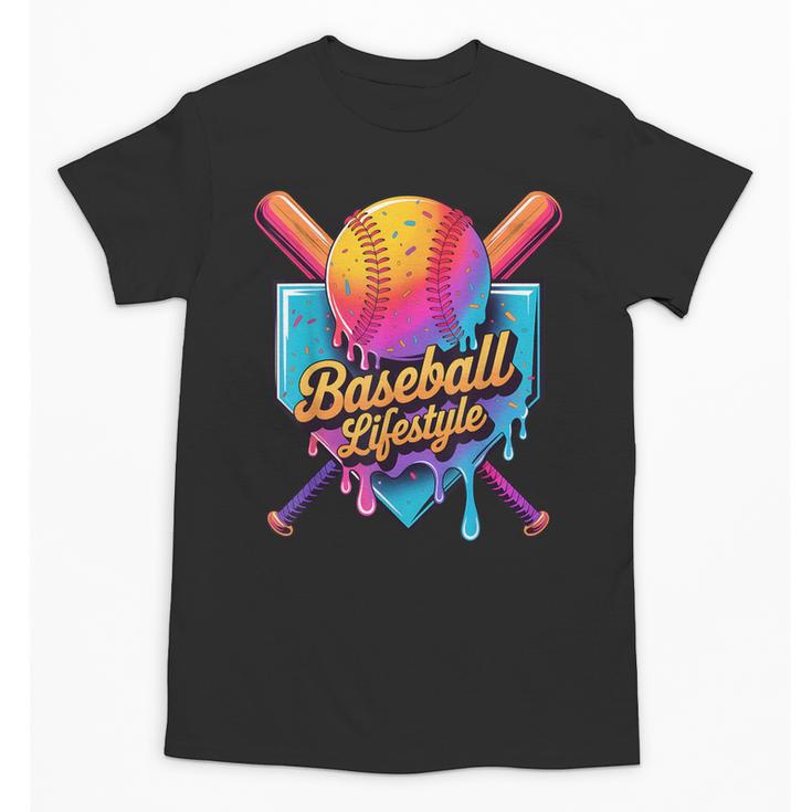 Baseball Lifestyle Drip Icecream Unisex T-Shirt