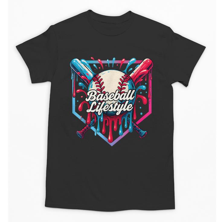 Baseball Lifestyle Shirt Youth Baseball Drip Icecream Boys Unisex T-Shirt