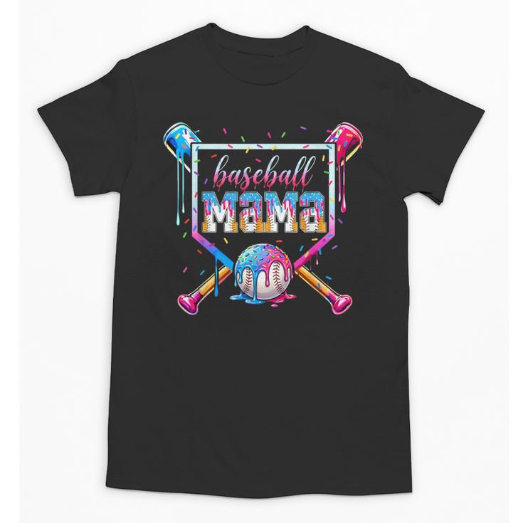 Baseball Mama Ice Cream Drip For Men Women Boy Kids Unisex T-Shirt