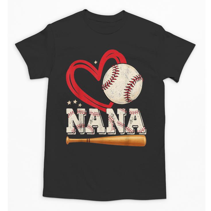 Baseball Nana Baseball Heart Family Matching Unisex T-Shirt