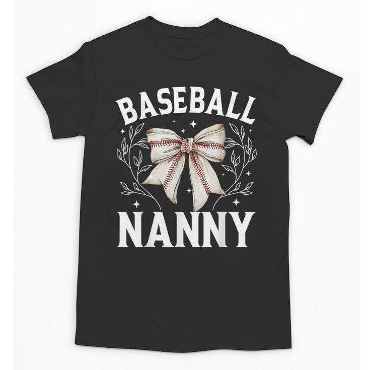 Baseball Nanny Baseball Coquette Bow Unisex T-Shirt